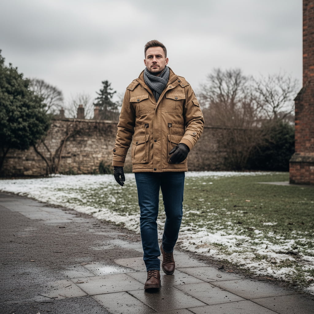 Herren Winterjacke - Isoliert & Winddicht