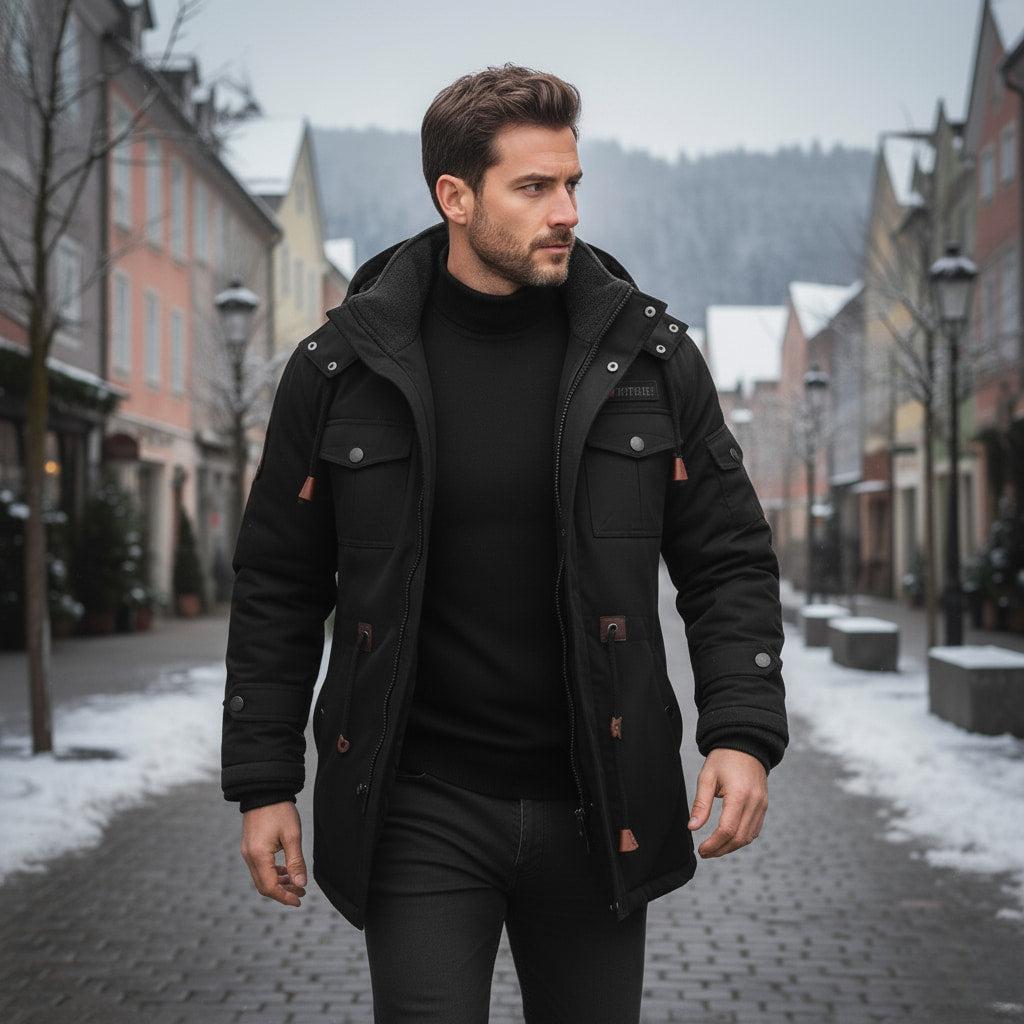 Herren Winterjacke - Isoliert & Winddicht