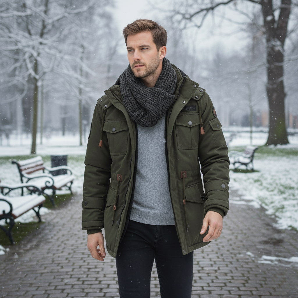 Herren Winterjacke - Isoliert & Winddicht