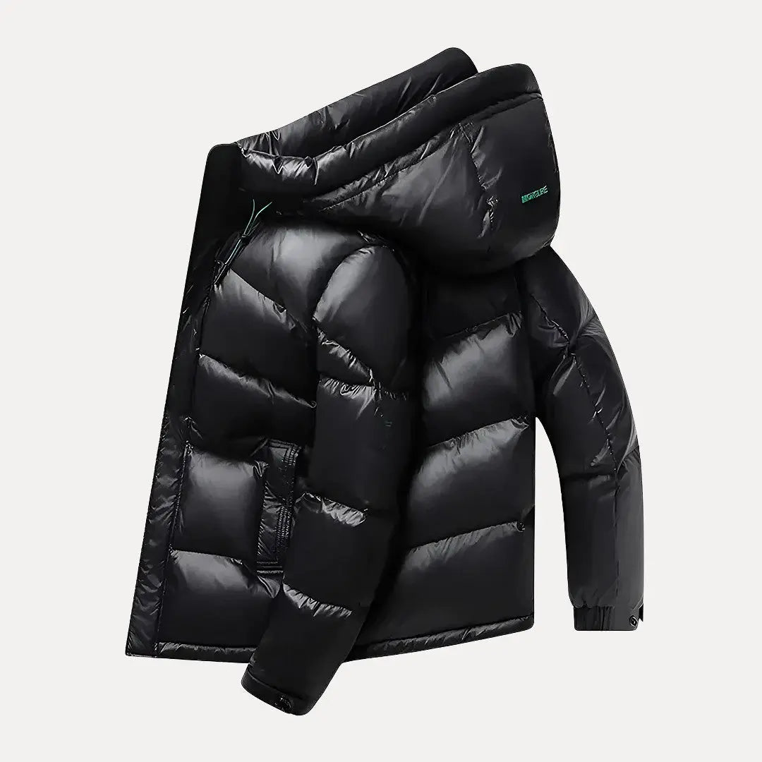 Herren Kapuzen-Steppjacke - Isolierte Oberbekleidung mit Reißverschluss