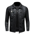 Herren Schwarze Jacke - Trucker-Stil & Reißverschluss vorne