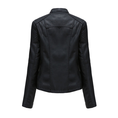 Damen Jacke im Moto-Stil - Geschnürte Schulterdetails