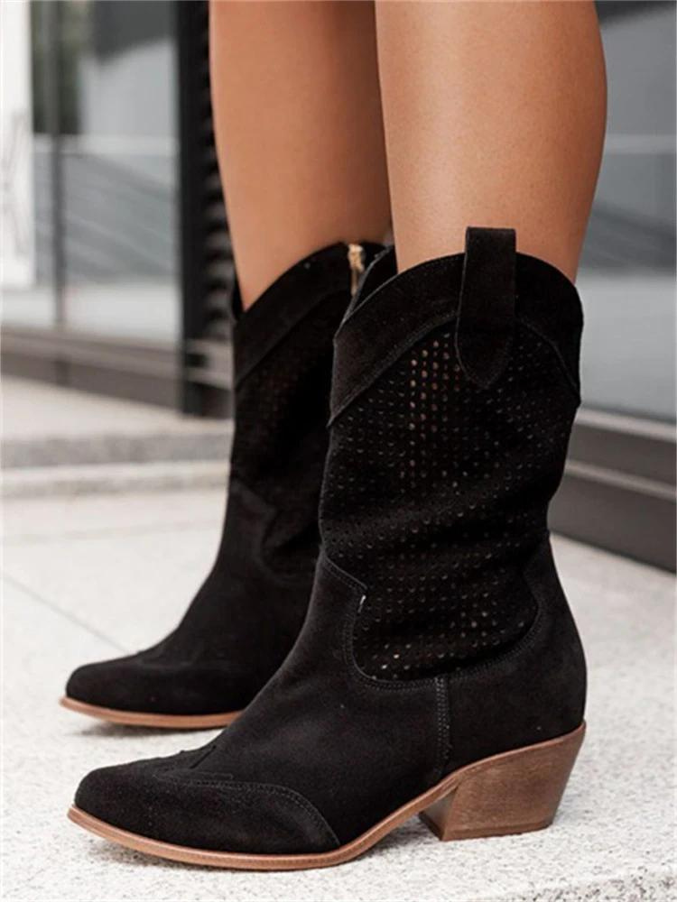 Damen Cowboystiefel - Klassisches Western-Design