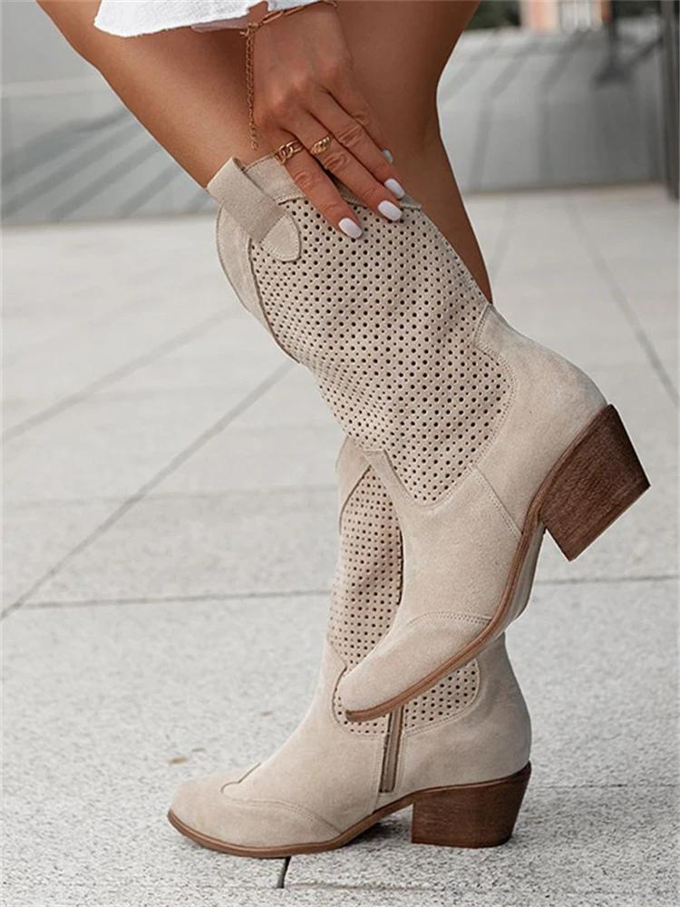 Damen Cowboystiefel - Klassisches Western-Design