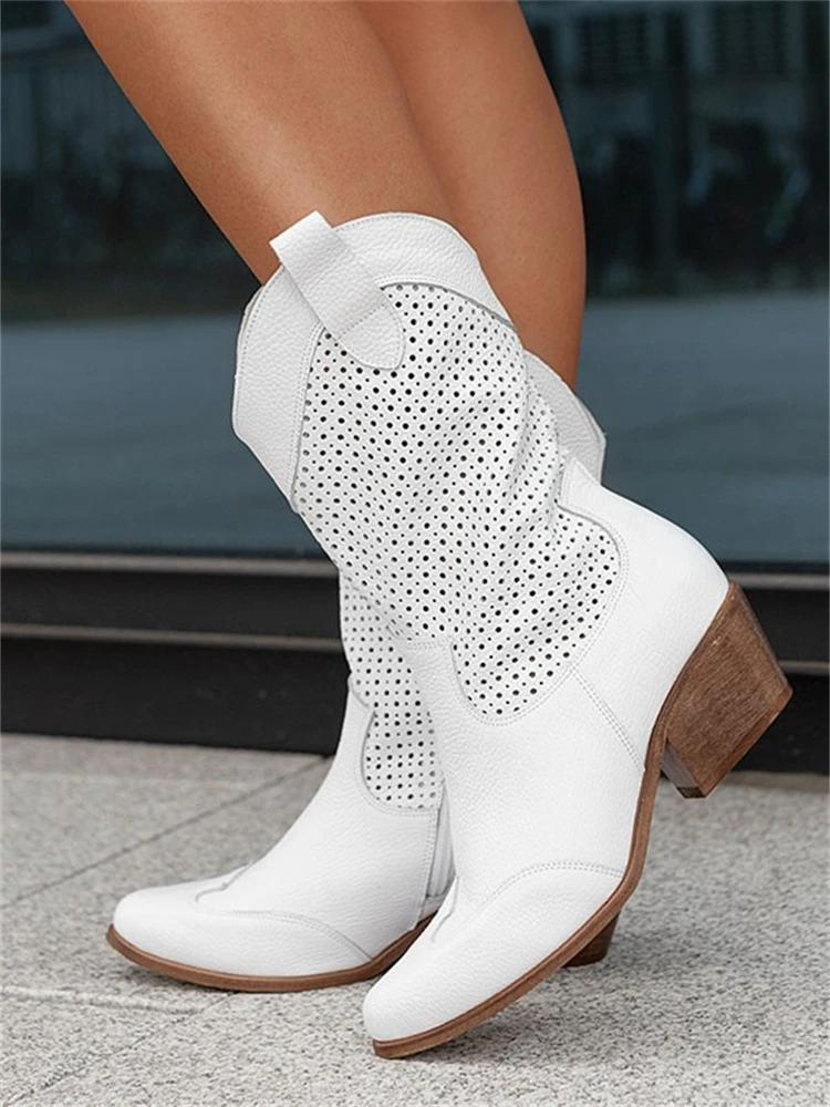 Damen Cowboystiefel - Klassisches Western-Design