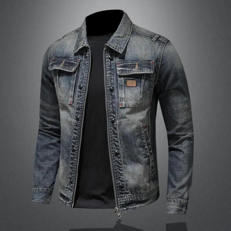 Herren Jeansjacke im Vintage-Stil - Stilvoller Slim-Fit