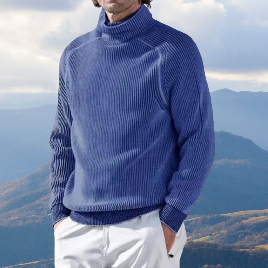 Herren Rollkragen Strickpullover - Gemütliche, Maßgeschneiderte Passform