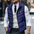 Herren Puffer Bodywarmer Gilet - Reißverschluss und Stehkragen