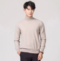 Herren Rollkragenpullover aus Wolle - Gestrickte Slim-Fit-Passform