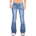 Damen Niedrige Leibhöhe Schlagjeans - Bell Bottom