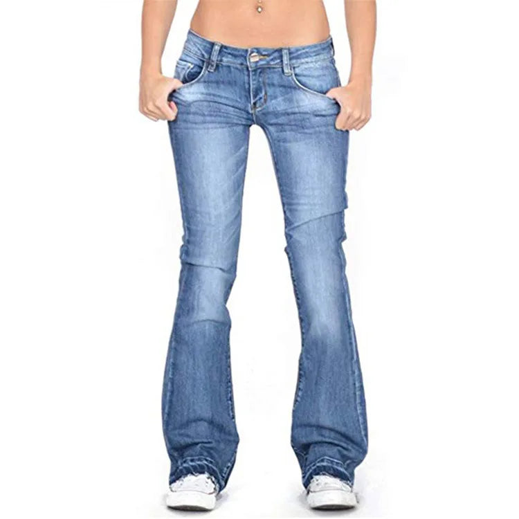 Damen Niedrige Leibhöhe Schlagjeans - Bell Bottom