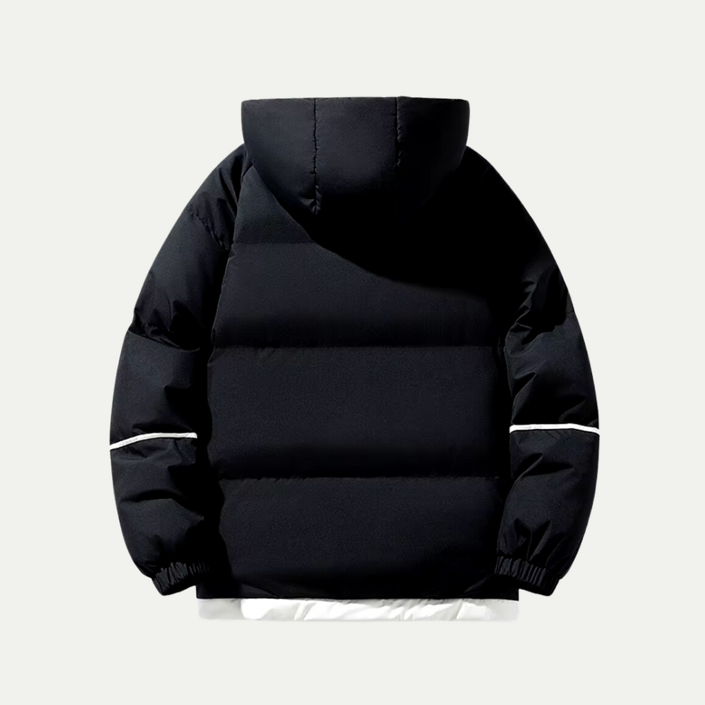 Unisex Puffer Winterjacke – Gesteppt mit Kapuze