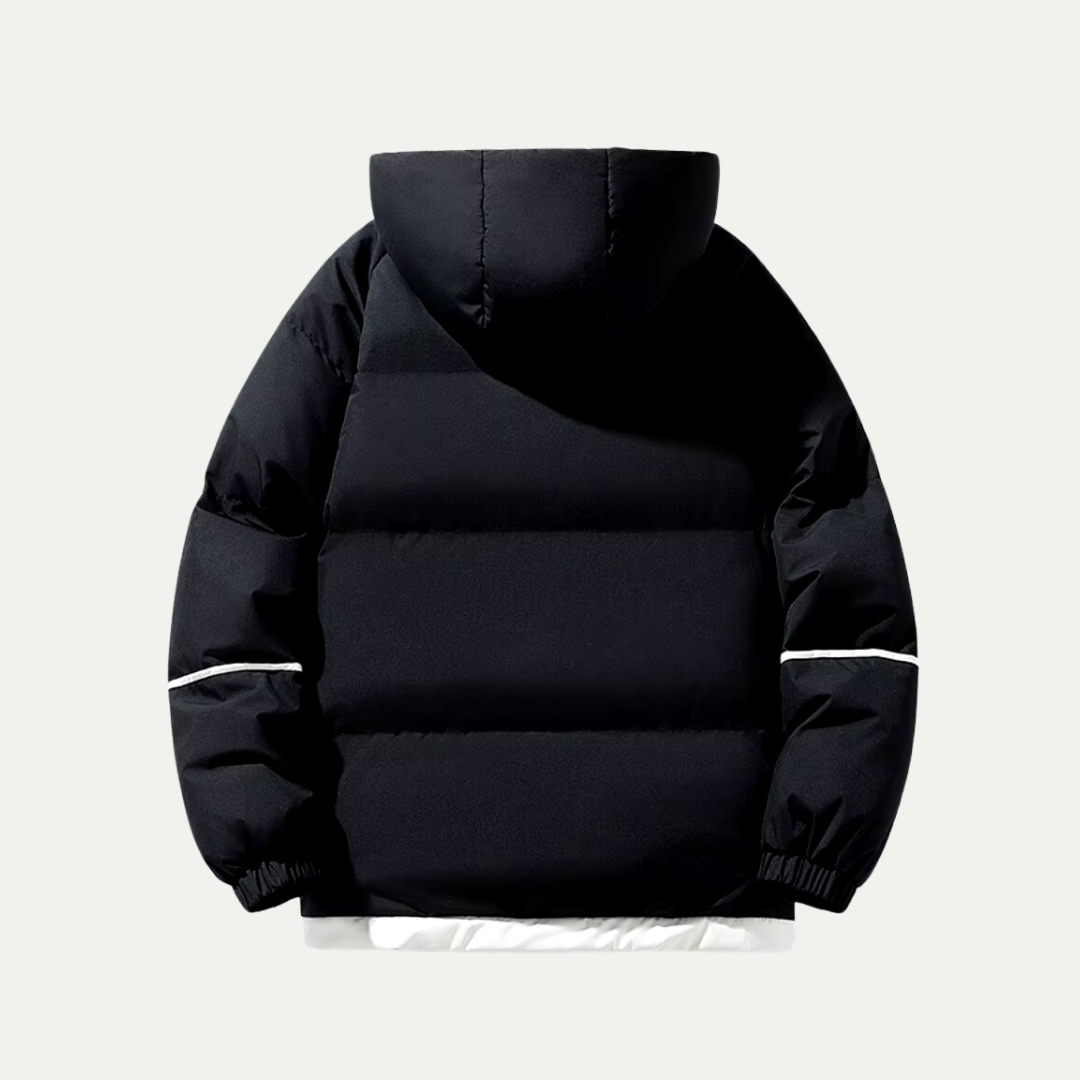 Unisex Puffer Winterjacke – Gesteppt mit Kapuze