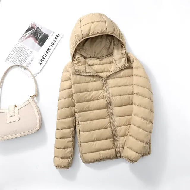 Damen Wasserdichte Steppjacke - Ultraleichte Oberbekleidung