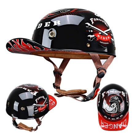 Cap-Motorradhelm – Leichtgewicht Zertifiziert & Halbschale