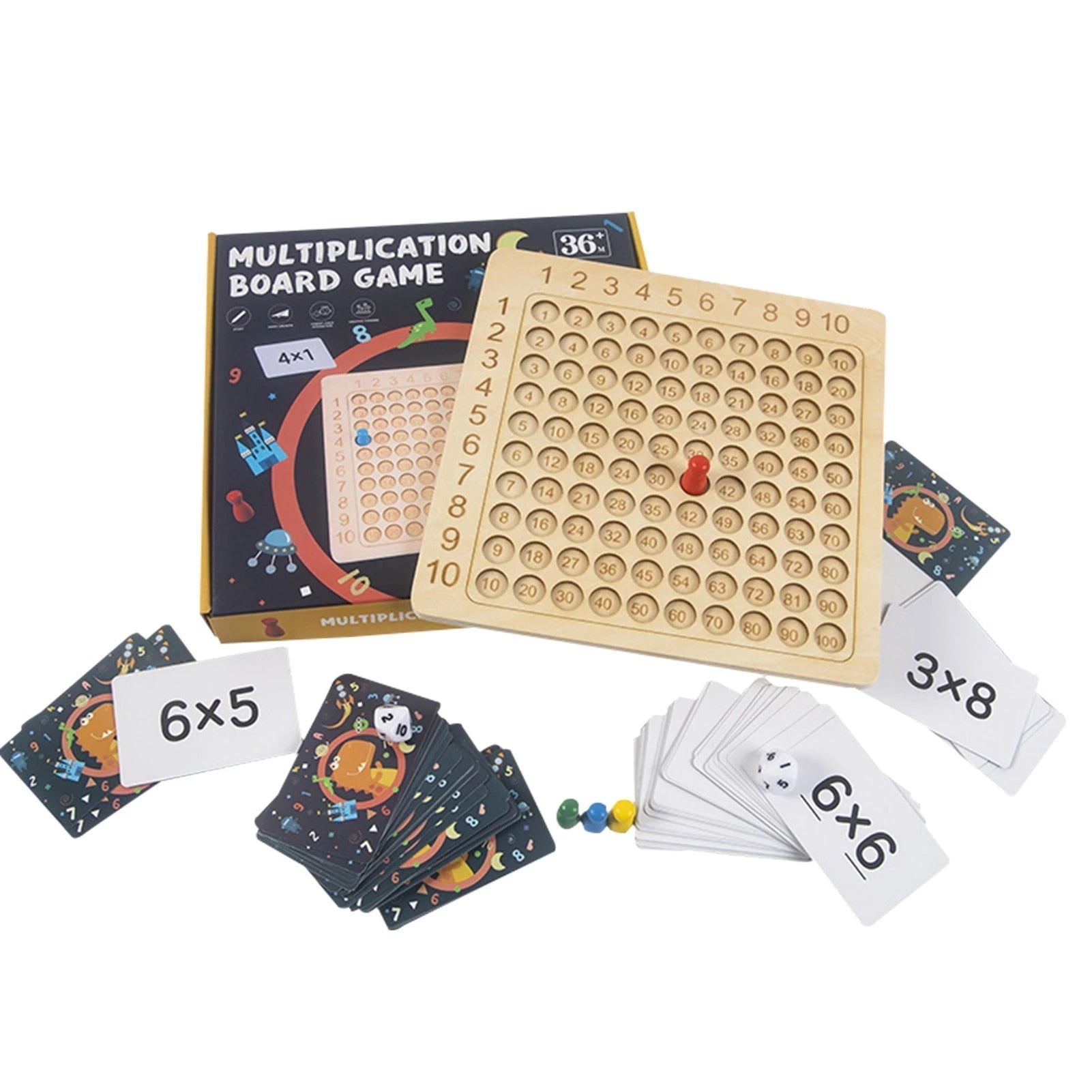 Einmaleins Lernspiel - lustiges Rechen-Brettspiel für Kinder