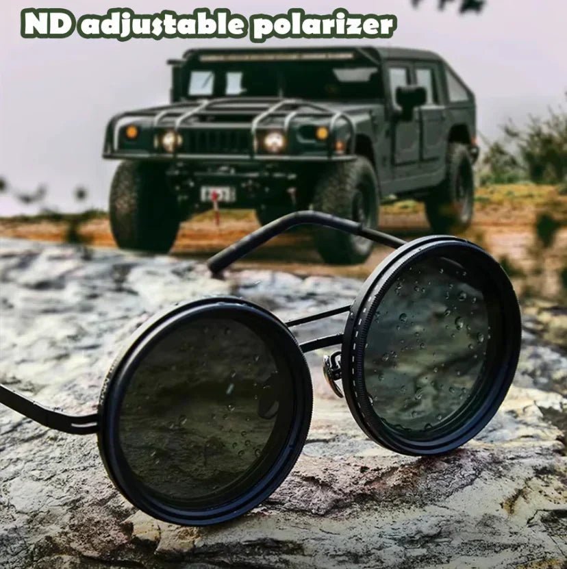 🔥Adjustable Tint Polarized Round Sunglasses (50% OFF) - ALPINE WEAR