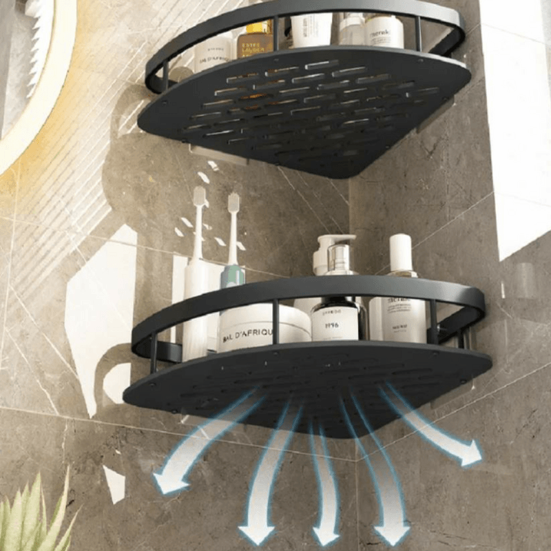 Aluminium Corner Bathroom Shelf - ALPINE WEAR