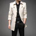 Herren Stylischer Trenchcoat - Slim-Fit-Stil