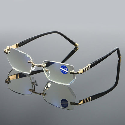 Blue Light Blocking Rimless Reading Glasses for Presbyopia - ALPINE WEAR