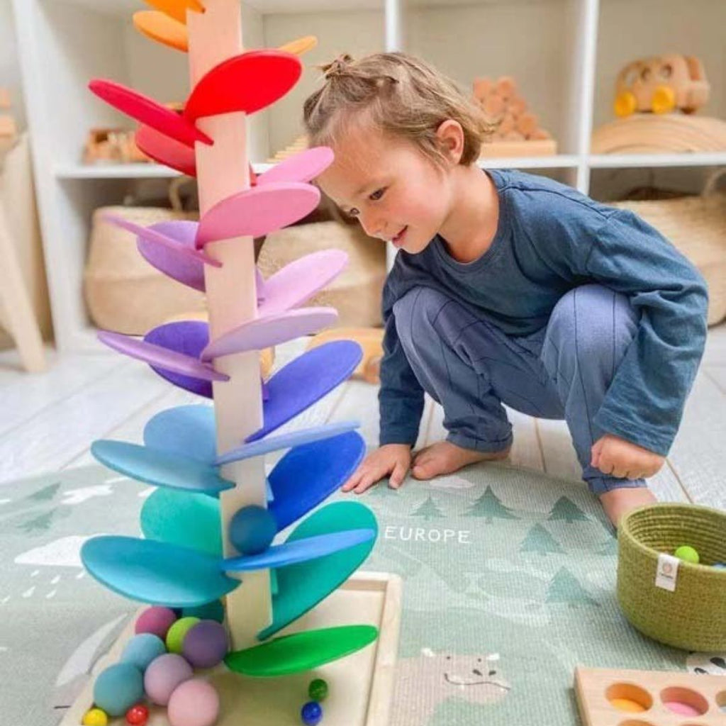 Kinder Kugelbahn Turm Spielzeug - Pädagogisches Spielset