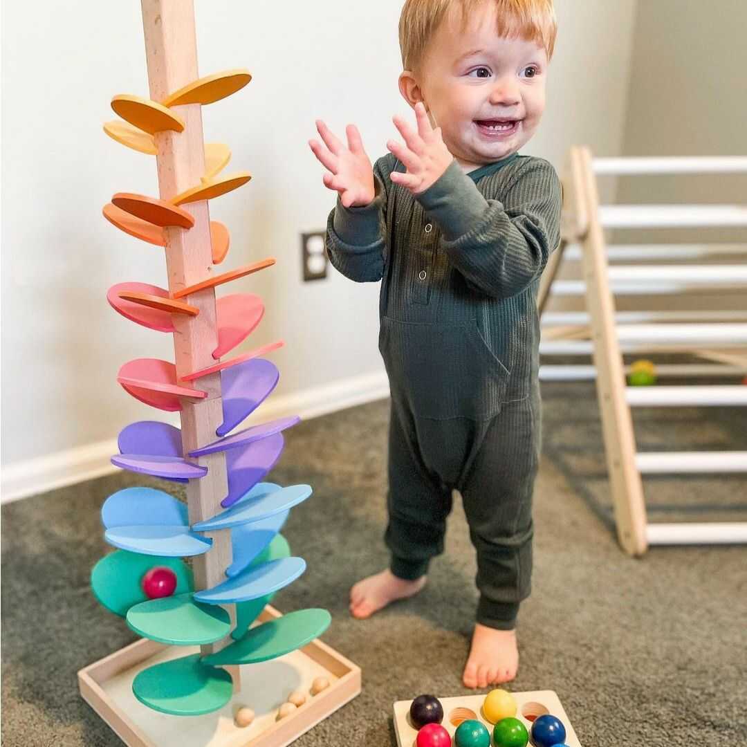 Kinder Kugelbahn Turm Spielzeug - Pädagogisches Spielset