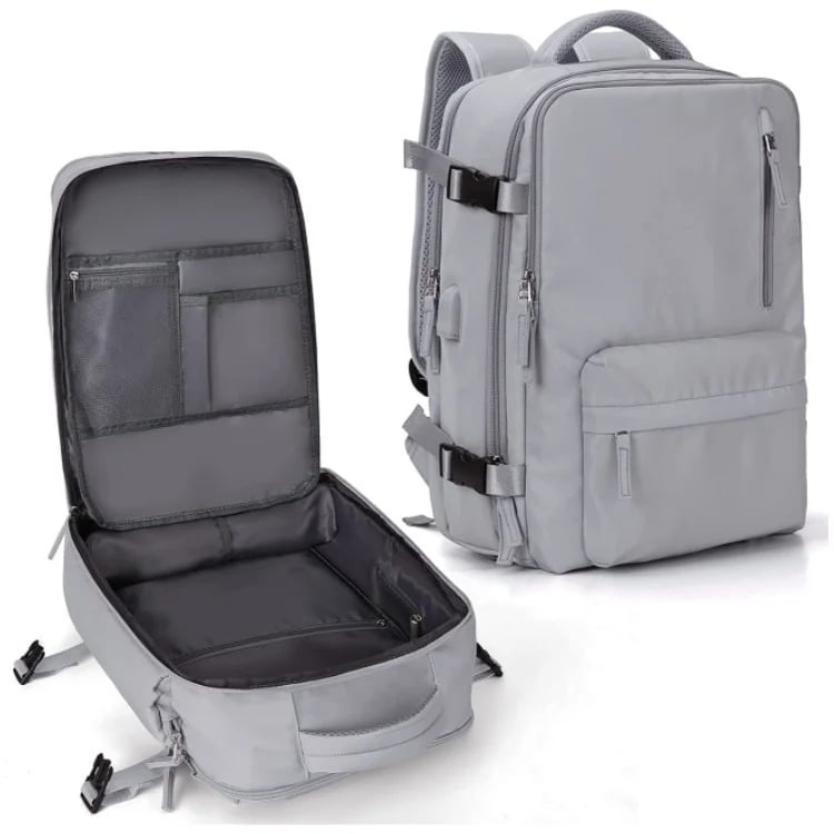 Wasserdichter Reiserucksack - Diebstahlschutz mit USB-Anschluss