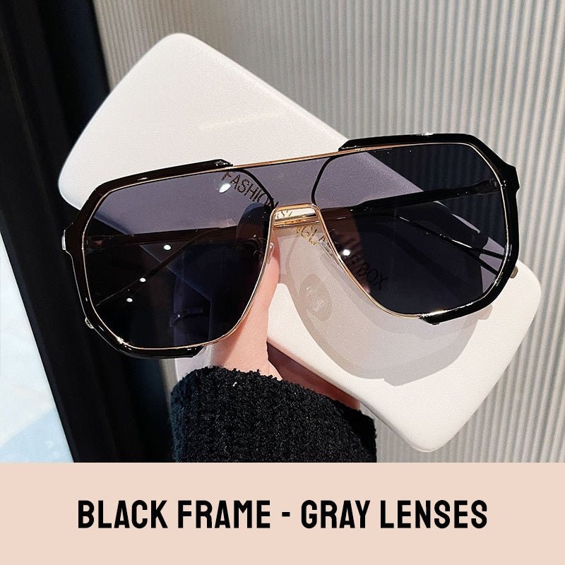 Classic Retro Stylish Large Frame Sunglasses（50% OFF） - ALPINE WEAR