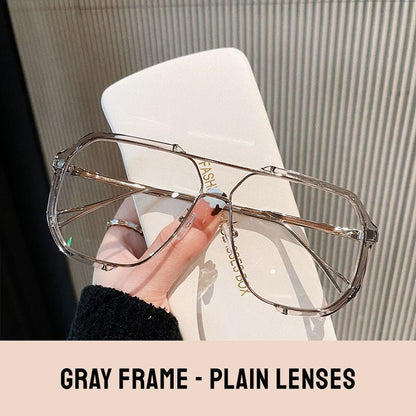 Classic Retro Stylish Large Frame Sunglasses（50% OFF） - ALPINE WEAR