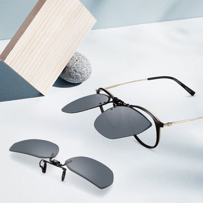 Clip - on Flip Up Metal Sunglasses Clip（50% OFF） - ALPINE WEAR