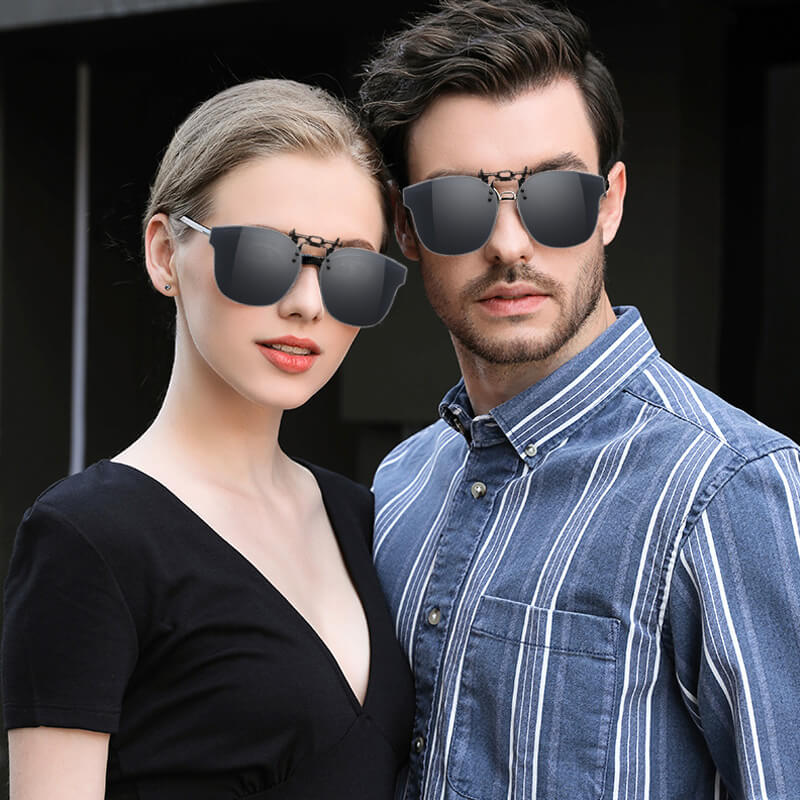 Clip - on Flip Up Metal Sunglasses Clip（50% OFF） - ALPINE WEAR