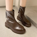 Damen Stiefeletten mit Reißverschluss hinten - Robuste Profilsohle