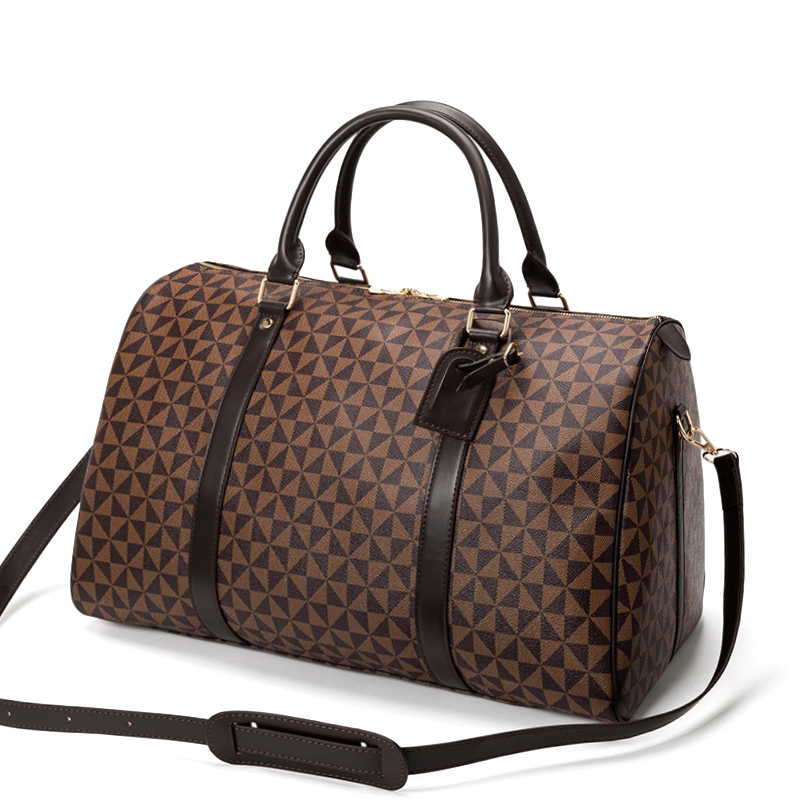 Herren Reisetasche mit Geometrischem Muster - Klassischer Weekender