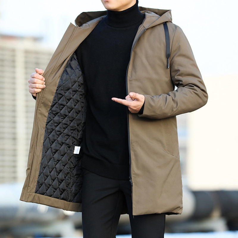 Herren Winter-Parka-Jacke - Isoliert und Wasserabweisend