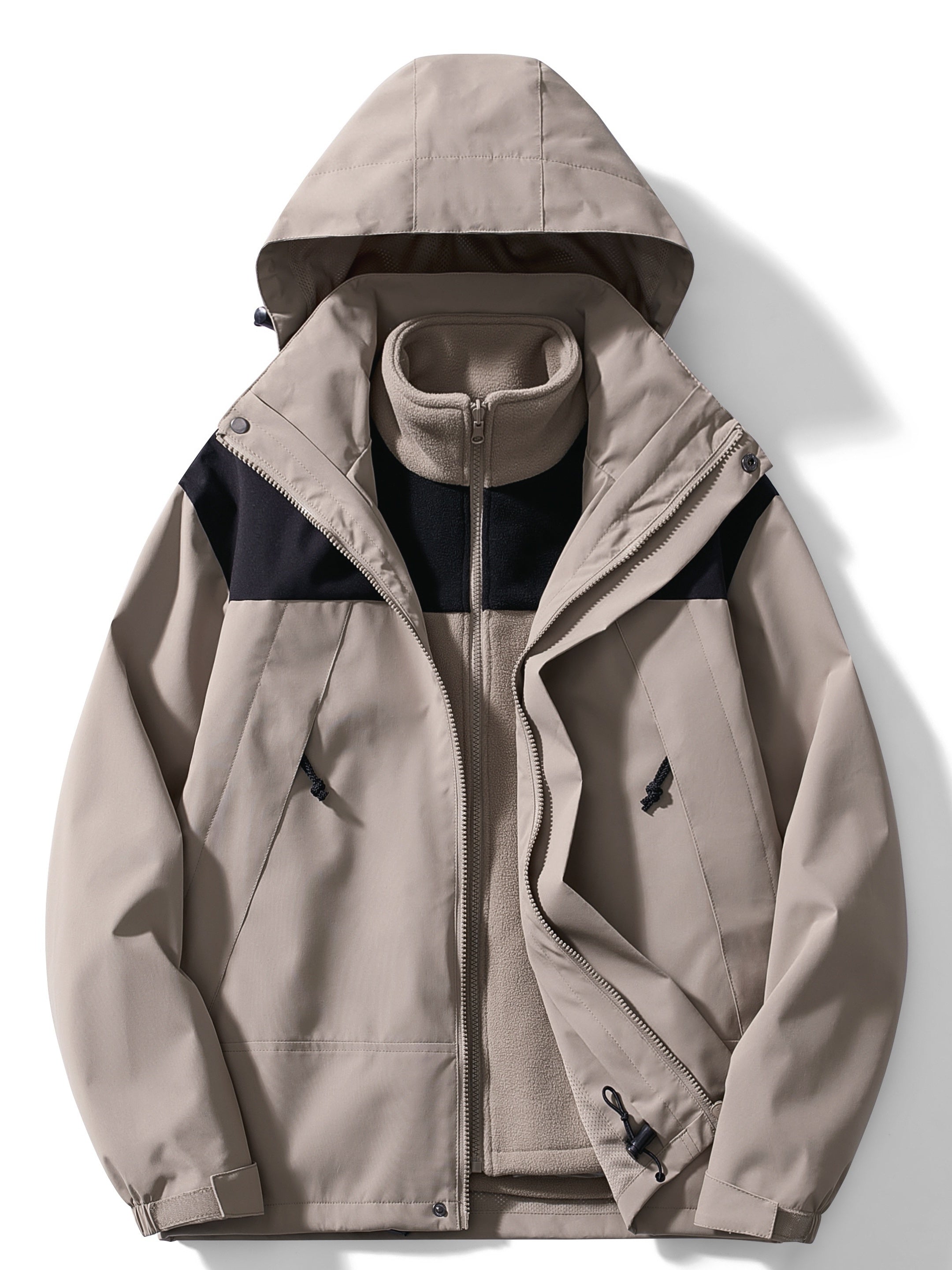 Damen 3-in-1 Outdoorjacke - Warm mit Kapuze