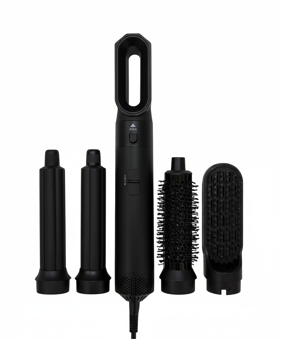 All-in-One Hair Styler in Midnight Black - 5-in-1 styling tool