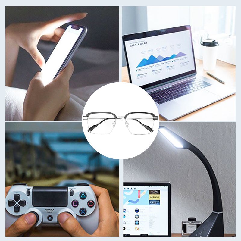 Fashion Anti - blue Light Gradient Square Myopic Glasses - ALPINE WEAR