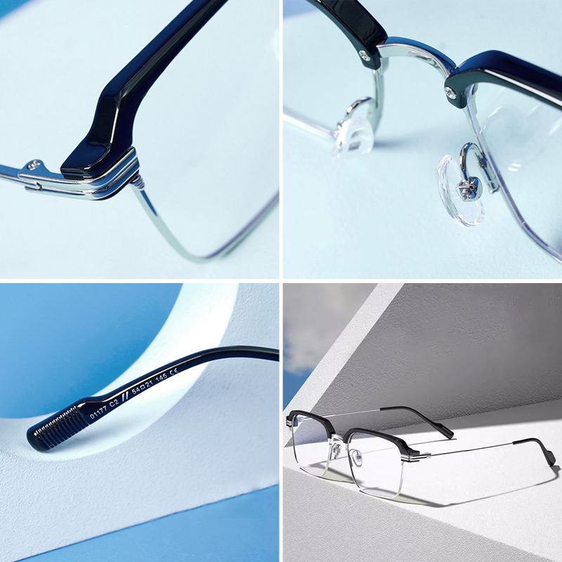 Fashion Anti - blue Light Gradient Square Myopic Glasses - ALPINE WEAR