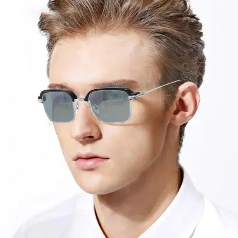 Fashion Anti - blue Light Gradient Square Myopic Glasses - ALPINE WEAR