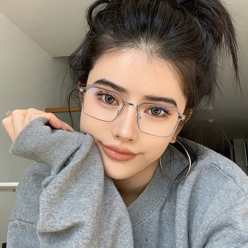 Fashion Anti - blue Light Gradient Square Myopic Glasses - ALPINE WEAR