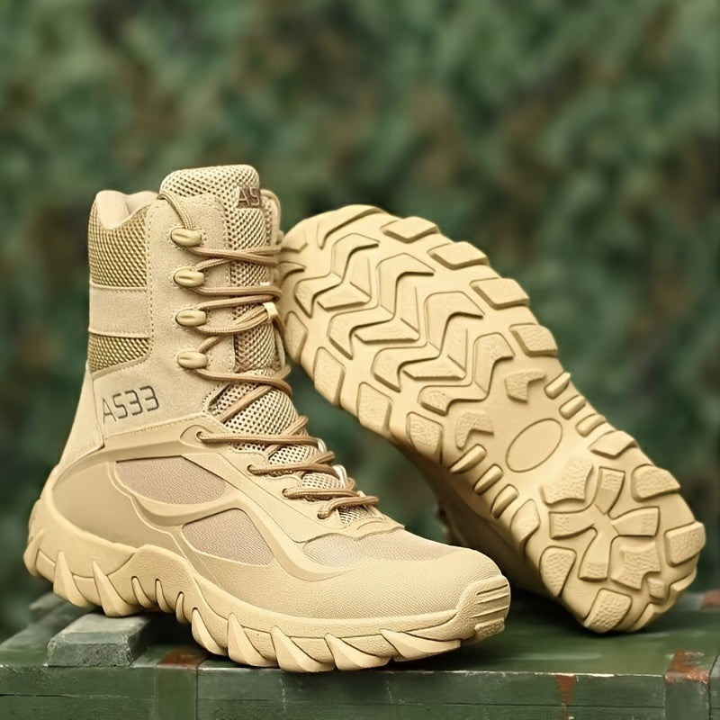 Herren Taktische Schnür-Kampfstiefel - Anti-Rutsch Knöchelunterstützung Schuhwerk