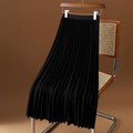 Damen Plissierter Midi Rock - Hochtailliert mit Elastischem Bund