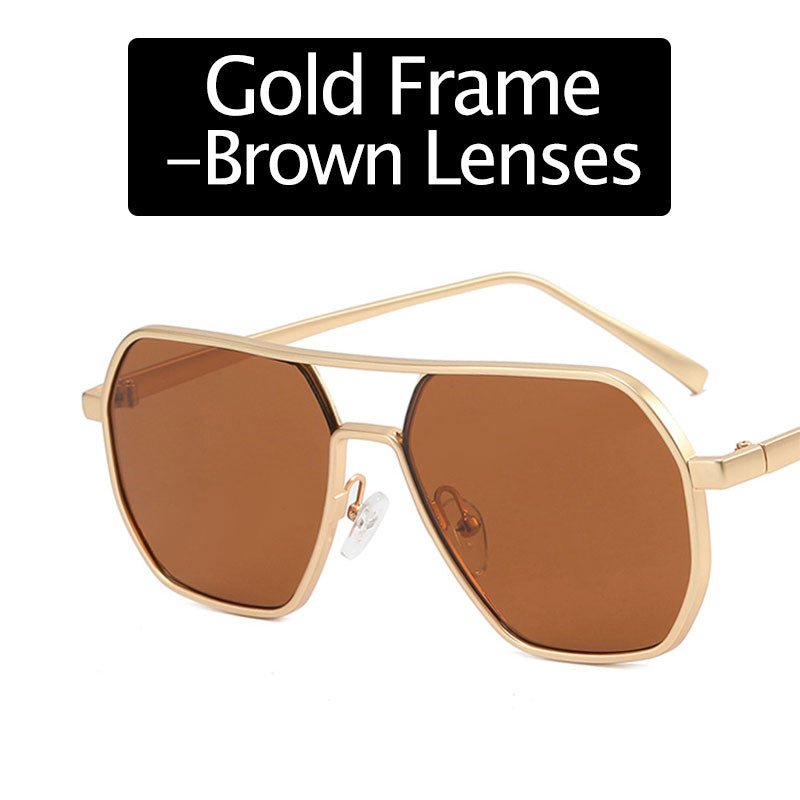 Irregular Frame UV Protection Polarized Lens Sunglasses - ALPINE WEAR