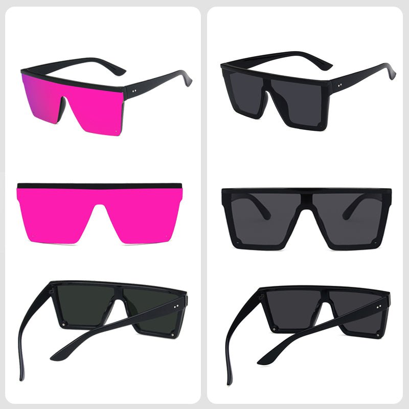 Large Frame One Piece Lens Sunglasses - ALPINE WEAR