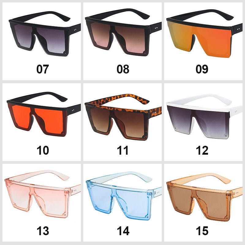 Large Frame One Piece Lens Sunglasses - ALPINE WEAR