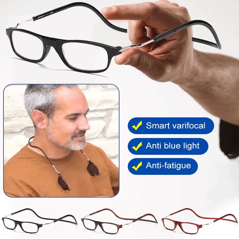 Magnetic Neck Hanging Anti - Lost Anti - Blue Light Reading Glasses - ALPINE WEAR