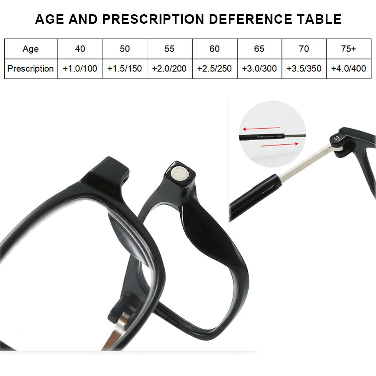 Magnetic Neck Hanging Anti - Lost Anti - Blue Light Reading Glasses - ALPINE WEAR