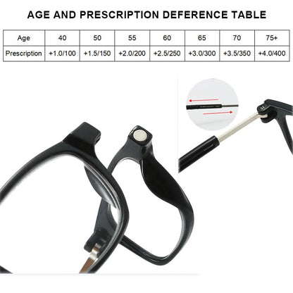 Magnetic Neck Hanging Anti - Lost Anti - Blue Light Reading Glasses - ALPINE WEAR