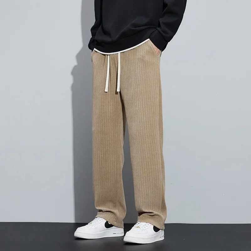 Herren Straight Fit Joggers - Cord & Lässiger Stil