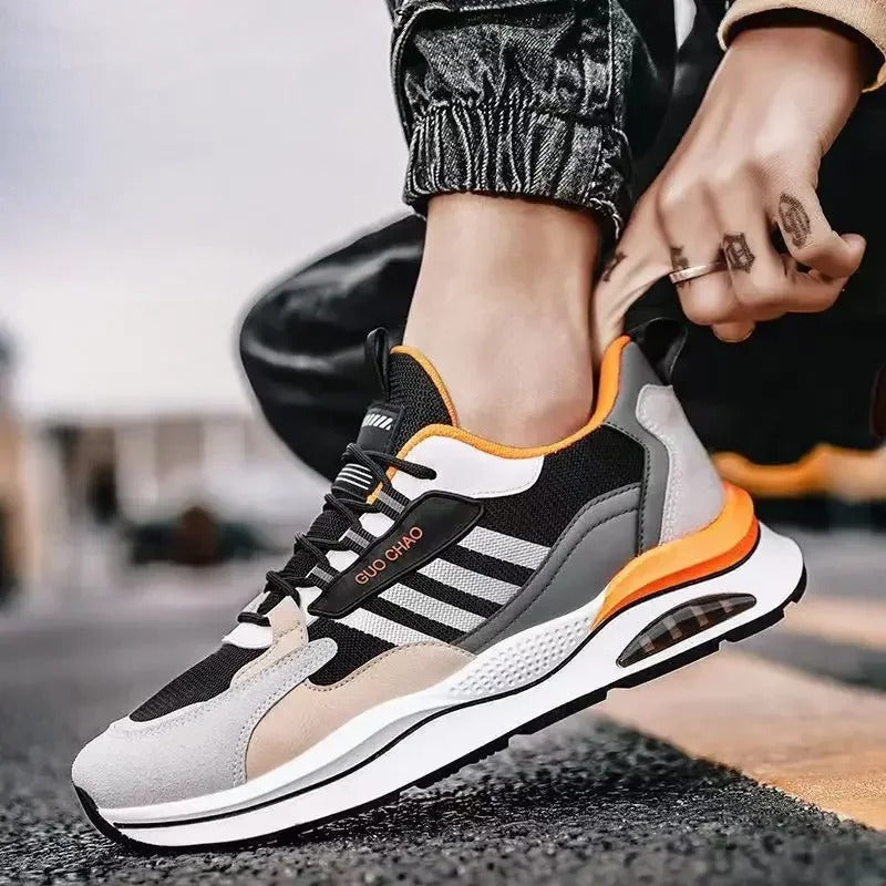 Herren Lauf-Sneaker – Mit Air-Dämpfung und Farblich Abgesetzten Panels
